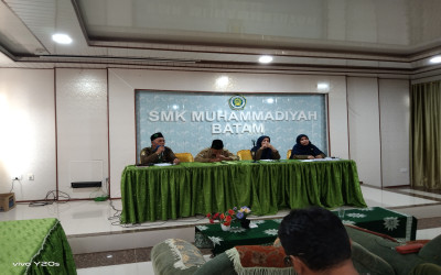 Kegiatan Rapat Bulanan Majelis Guru di SMK MUHAMMADIYAH 1 BATAM pada  1 Maret 2023